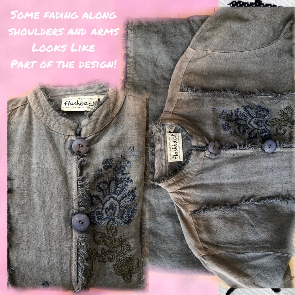 Flashback Button Layering Jacket Medium - Picture 4 of 5